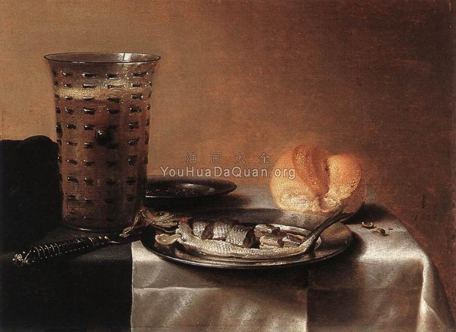 Still Life with Herring - 彼得·克莱兹